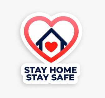 stay-home-stay-safe-concept-heart-house-poster_1017-24658